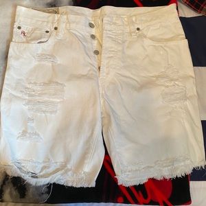 Men’s Polo distressed shorts